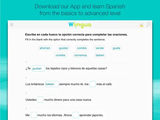 Wlingua android App screenshot 1